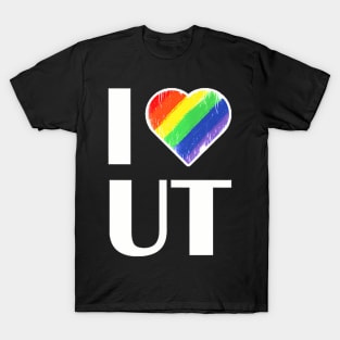 Ut Rainbow Pride Lgbt Ut Pride T-Shirt